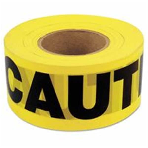 C.H. Hanson Standard Grade Barricade Tape- 3 In. X 1000 Ft.- Caution Caution- Yellow- 2 Mil - 337-16000
