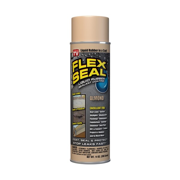 Flex Seal Flex Seal Family of Products Flex Seal Almond Rubber Spray Sealant 14 oz - FSTANR20