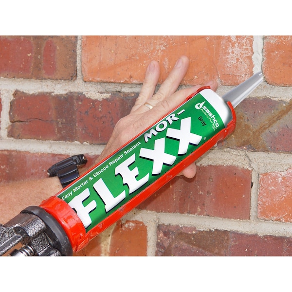 Mor-Flexx Sashco Mor-Flexx Gray Elastomeric Acrylic Latex Mortar and Stucco Repair Caulk 10.5 oz - 15020