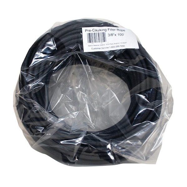 Filler Rope 3/8in x 100ft Sashco Pre-Caulking Closed Cell Backer Rod - 30381