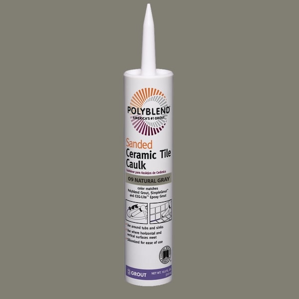 Custom Building Products Custom Building Products Polyblend Natural Gray Siliconized Acrylic Tile Caulk 10.5 oz - PC0910S-6