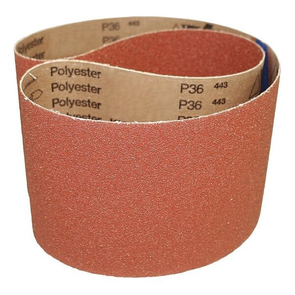 Vsm Abrsive Belt, 80 Grt, AO, 3 /2x15-1/2", PK10, 3-1/2" W, 15-1/2" L, Coated, Aluminum Oxide, 80 Grit - 1713