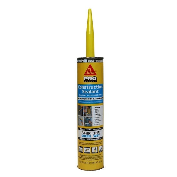 Sikaflex Construction Sealant, Dark Bronze, 101 oz Cartridge - 515310