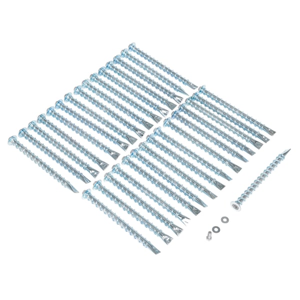 Vestil Steel, 6 Height, 12 Length, 8, Silver - RSH-120-HD-AK-KIT