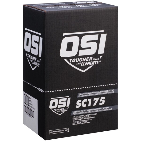 Loctite OSI SC175 White Synthetic Rubber Acoustical/Draft/Smoke/Sound Insulating Sealant 28 oz - 1496542