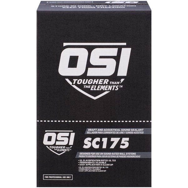 Loctite OSI SC175 White Synthetic Rubber Acoustical/Draft/Smoke/Sound Insulating Sealant 28 oz - 1496542
