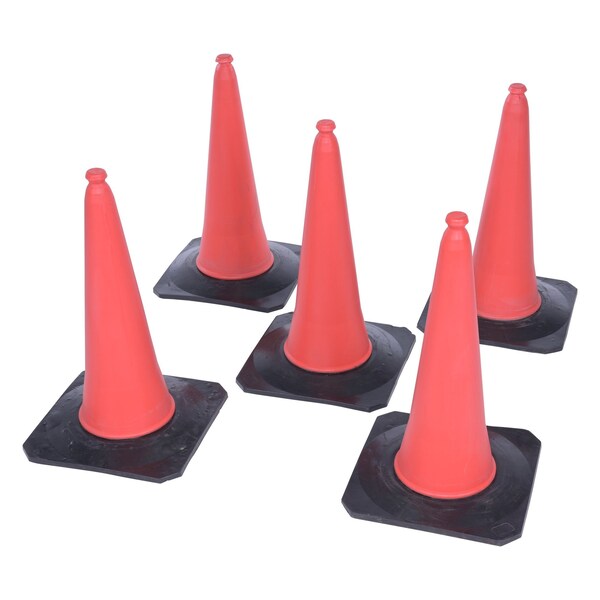 Vestil PVC, 30.75 Height, 17.75 Length, 10, Orange - TC-30-5PK
