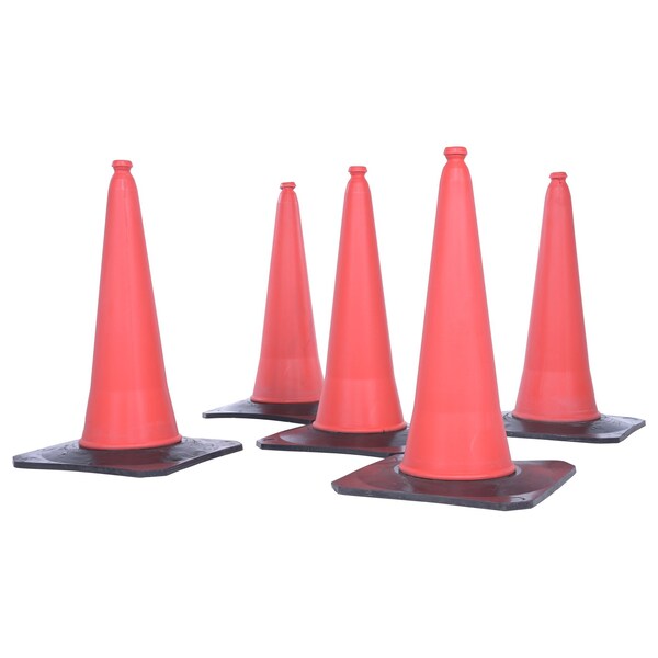 Vestil PVC, 30.75 Height, 17.75 Length, 10, Orange - TC-30-5PK