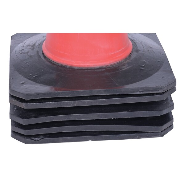 Vestil PVC, 30.75 Height, 17.75 Length, 10, Orange - TC-30-5PK