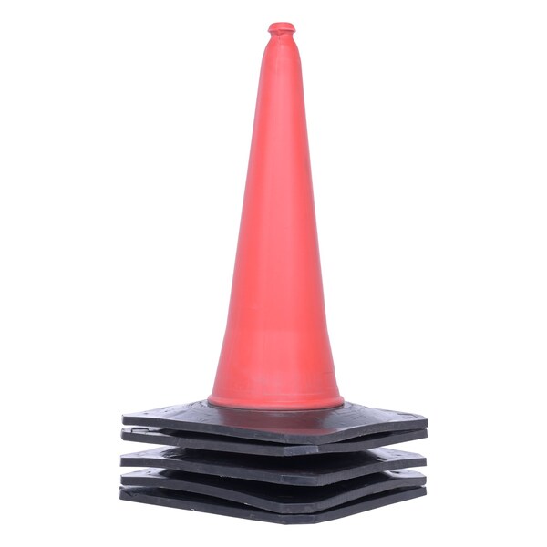 Vestil PVC, 30.75 Height, 17.75 Length, 10, Orange - TC-30-5PK
