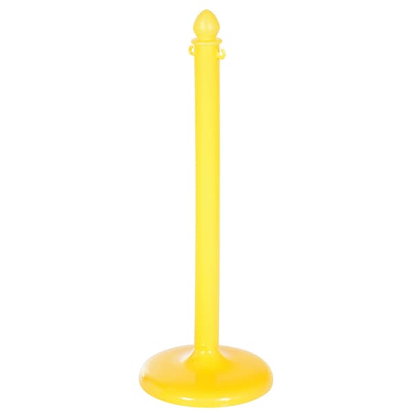 Vestil Yellow Plastic Barricade, Floor Mounting, Plastic, 38.5 Height, 14 Length, 12, Yellow - PCB-Y-F