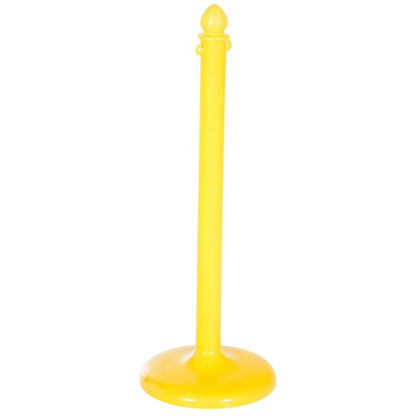 Vestil Yellow Plastic Barricade, Floor Mounting, Plastic, 38.5 Height, 14 Length, 12, Yellow - PCB-Y-F