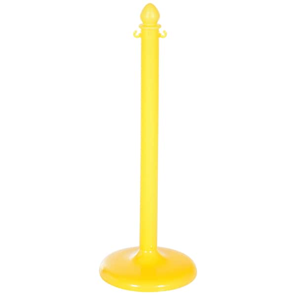 Vestil Yellow Plastic Barricade, Floor Mounting, Plastic, 38.5 Height, 14 Length, 12, Yellow - PCB-Y-F