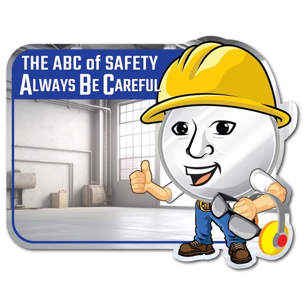 Se-Kure View 23'' W X 15'' H ''The Abc Of Safety Always Be Careful'' Mirror - SM304-M