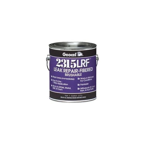 Geocel 2315LRF Leak Repair-Fibered Brushable Coating 1 Quart Black - GC69103