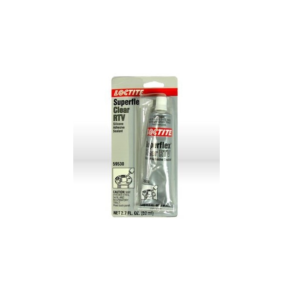 Loctite SuperflexR Clear RTV, Silicone Adhesive Sealant 80 ml Tube, Carded - LOC59530
