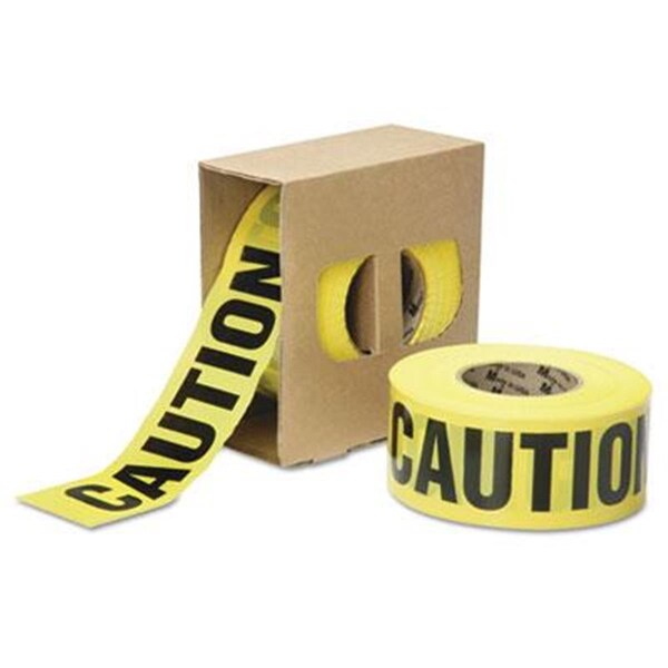 Clean All 990501 3 in. x 1000 ft. 2 mil Caution Barricade Tape  Yellow - CL3762274