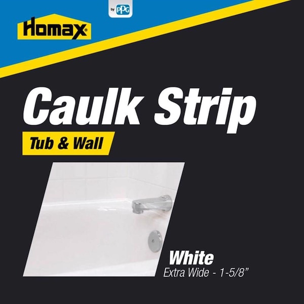 Homax Homax White Silicone Caulk Strips 1-5/8 in. x 16 ft. - 3071