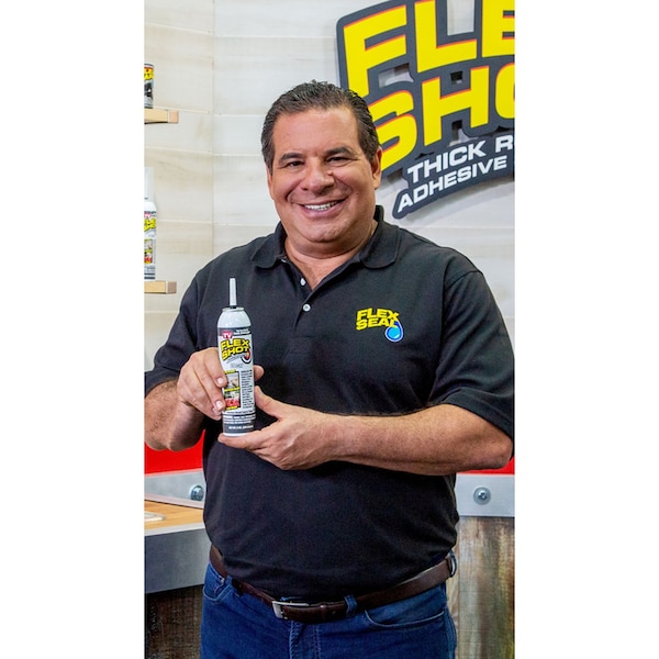 Flex Shot Flex Seal Family of Products Flex Shot Black Rubber All Purpose Waterproof Sealant 8 oz - FSH8B-4