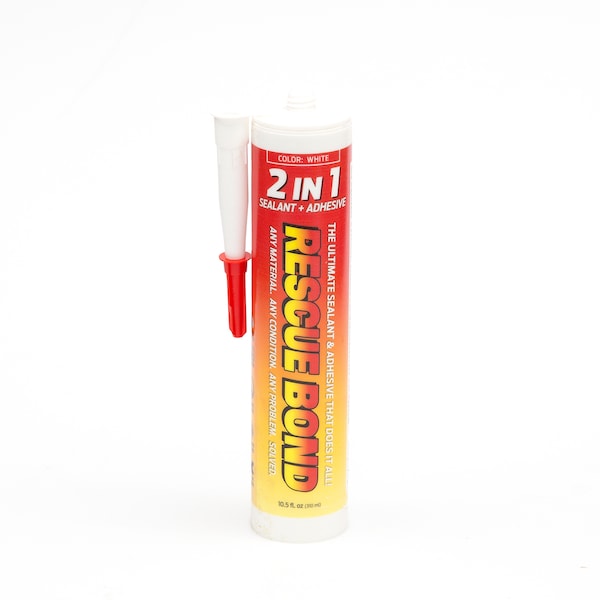 Rescue Bond Hybrid Sealant and Adhesive, 10.5 oz., Wt - RB2NP10WHT