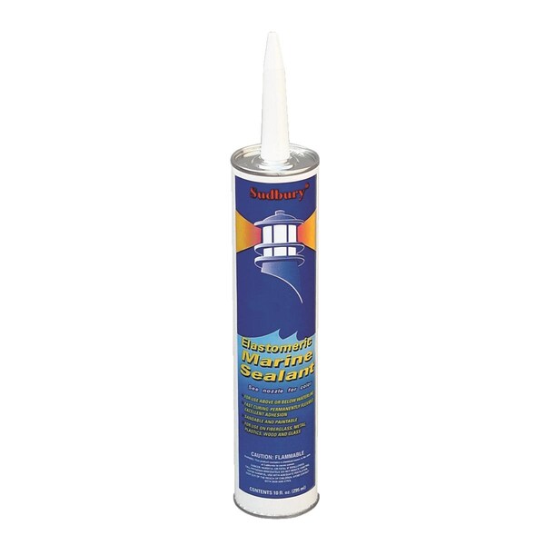 Sudbury Boat Care Products 300 10 oz Elastomeric Marine Sealant, White - 3003.7401