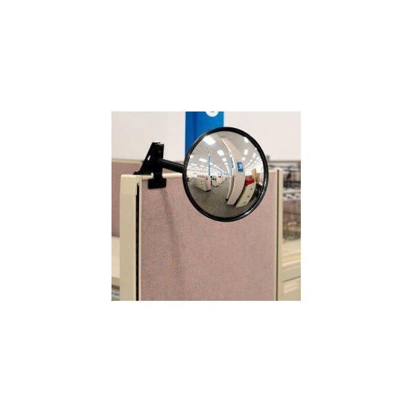 Vision Metalizers Round Acrylic Clip On Convex Mirror Indoor 7 Dia.160 Degree Viewing Angle - CLIPON07