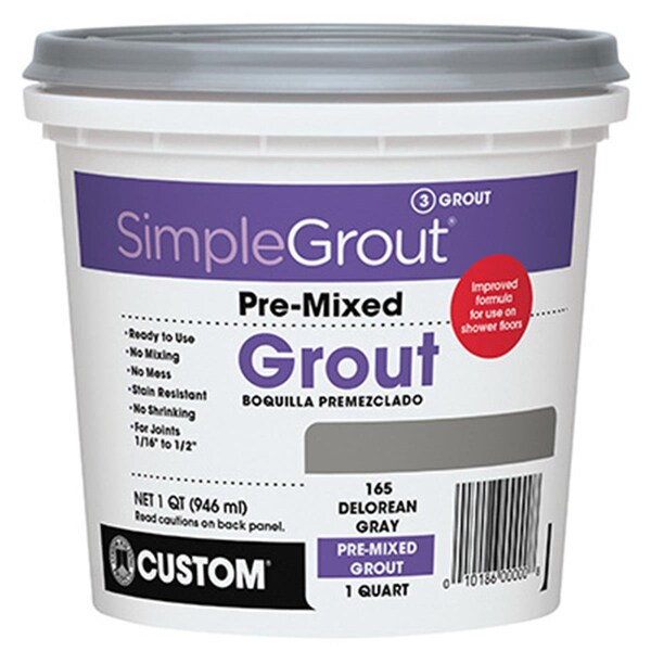 Homepage PMG09QT Quart Pre-Mixed Grout- Natural Gray - HO3847255