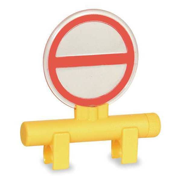 Tough Guy Door Barricade LED Light, Plastic, 5 in Height, 1 in Length, 0.08 lb, Yellow - 2LEB7