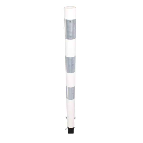 Shur-Tite 36 in. White SD Open Top Post w/Sq2Rd, HDW & 3-4 in. Type IV Wraps - 46542