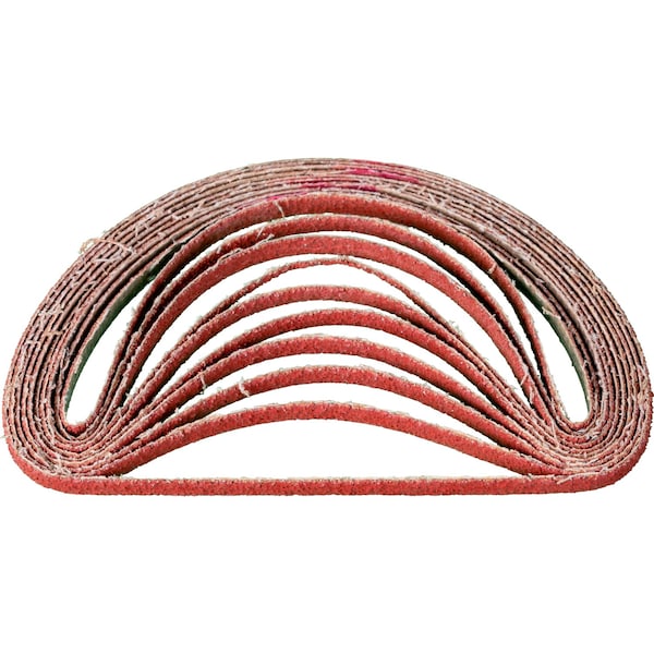 Pferd Coated Belt, Co-Cool, 1/4"x18", 40 Grit, 1/4" W, 18" L, Coated, Ceramic Oxide, 40 Grit - 49497