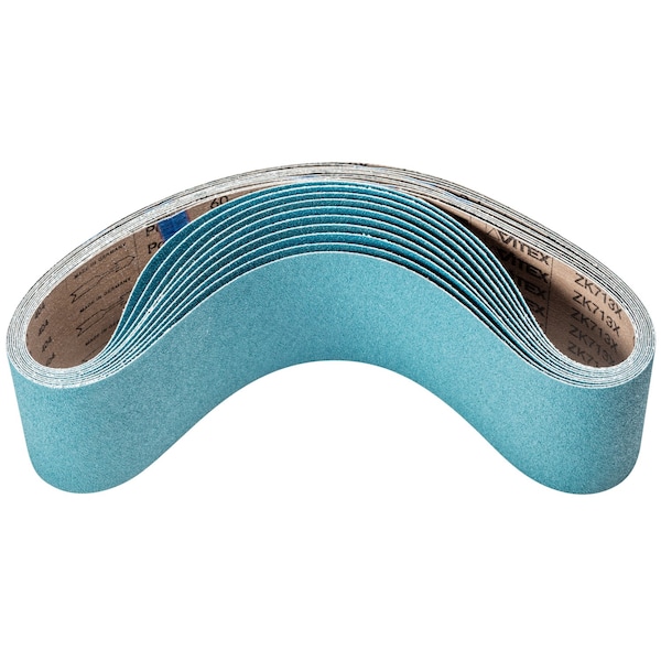 Pferd Coated Belt, Zirc, 4"x36", 60 Grit, 4" W, 36" L, Coated, Zirconia Alumina, 60 Grit - 49882