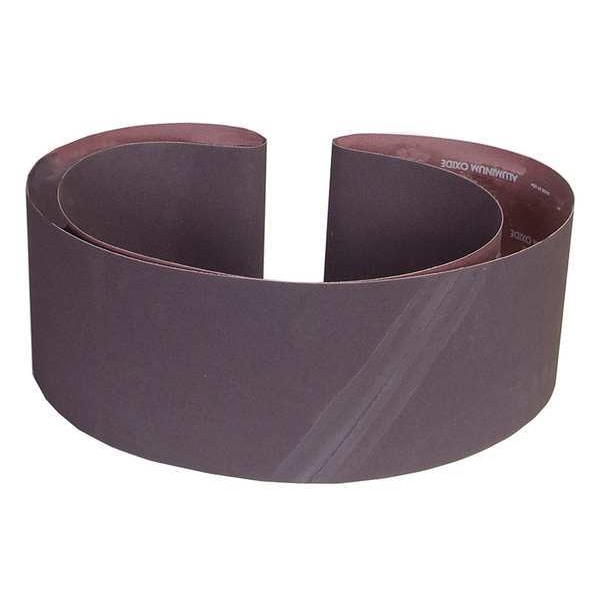 Norton Abrasives Sanding Belt, 6 in W, 89 in L, Coated, Aluminum Oxide, 60 Grit, Coarse, R215 Metalite, Brown - 07660760061