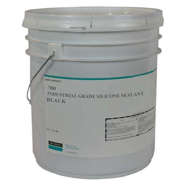 Dowsil Industrial Grade Silicone Sealant, 17 kg, Pail, Black, Silicone Base - 4060122