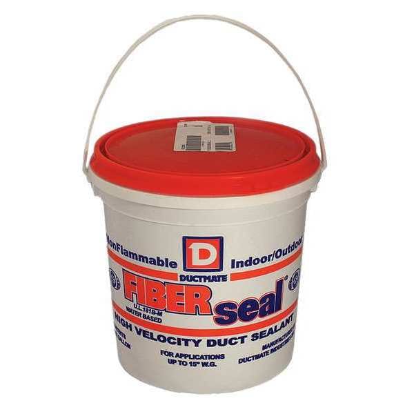 Ductmate Acrylic Latex Sealant, 1 gal, Pail, Gray, Acrylic Latex Base, FIBERseal - GRFIBERSEAL1
