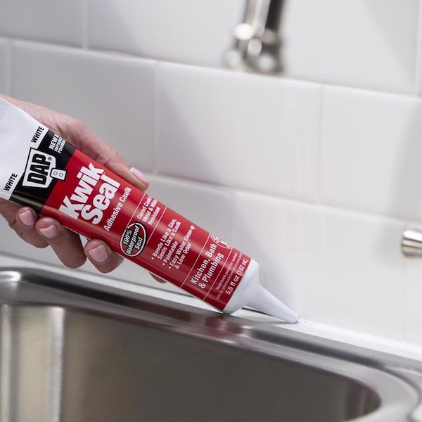 Kwik Seal 5.5 oz, Tube, White, Acrylic Latex Base - 18001