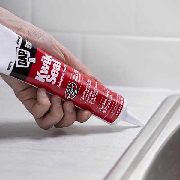 Kwik Seal 5.5 oz, Tube, White, Acrylic Latex Base - 18001