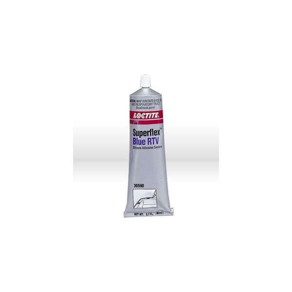 Loctite Silicone Sealant, SuperflexR Blue RTV, Silicone Adhesive Sealant 80 ml Tube, Carded - LOC30560