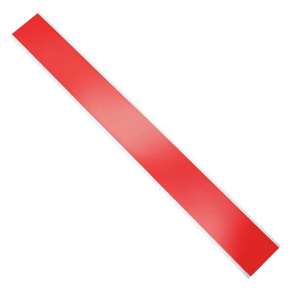 Zoro Select Barricade Tape, No Legend, Red, 3 in Wide x 1,000 ft Length, LDPE, 4 mil - 4 MIL  PLAIN RED