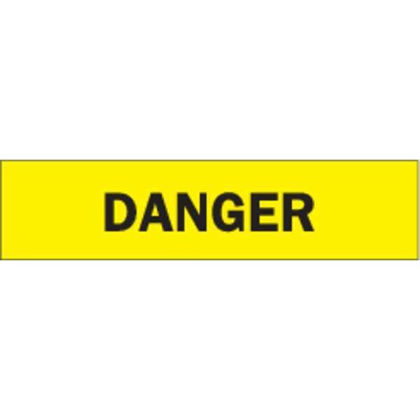 Zoro Select Barricade Tape, Danger, Yellow, 3 in Wide x 200 ft Length, Polyethylene, 3 mil - 91213