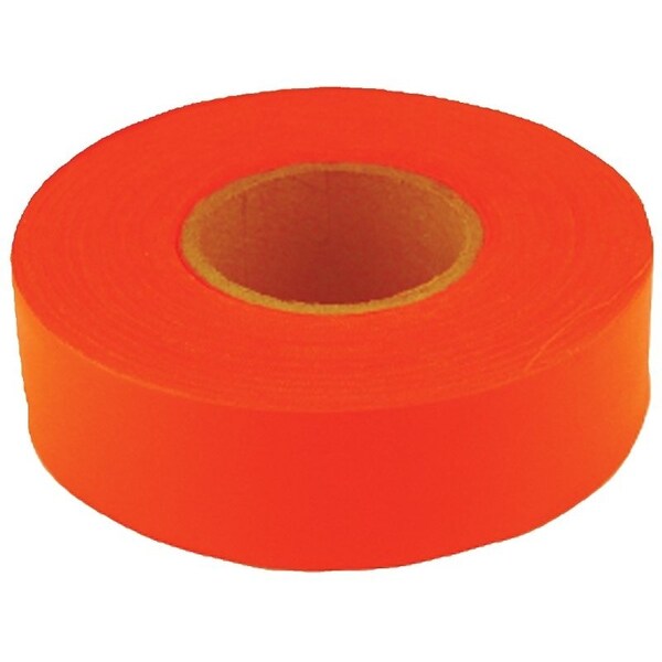 C.H. Hanson Flagging Tape, 150 ft L, 1316 in W, Fluorescent Orange, PVC - 17000