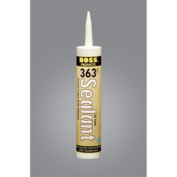 Accumetric 142297 10.1 oz Boss 363 50 Year Acrylic Latex Sealant with Silicone - A6A-142297