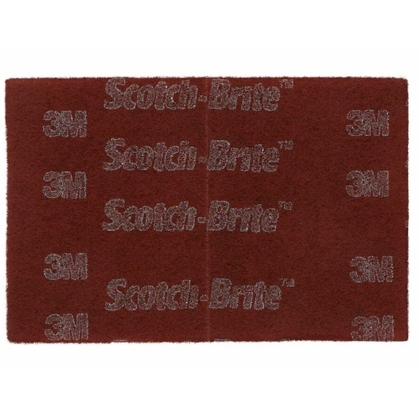 Scotch-Brite 6in x 9in Maroon Scotch-Brite General Purpose Hand Pads - 7447