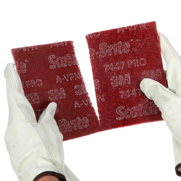 3M Scotch-Brite PRO Hand Pad With Aluminum Oxide Grit, 6 x 9, 20 Pads - 7100023339