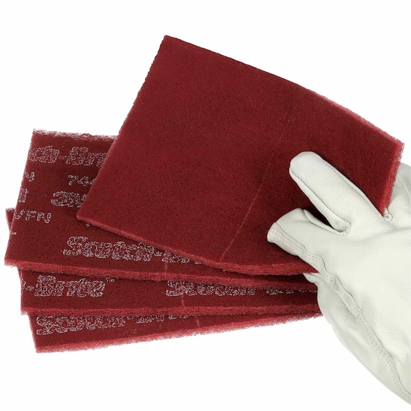 3M Scotch-Brite PRO Hand Pad With Aluminum Oxide Grit, 6 x 9, 20 Pads - 7100023339