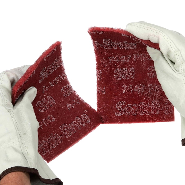 3M Scotch-Brite PRO Hand Pad With Aluminum Oxide Grit, 6 x 9, 20 Pads - 7100023339