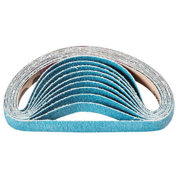Pferd Coated Belt, Zirc, 1/2"x12", 60 Grit, 1/2" W, 12" L, Coated, Zirconia Alumina, 60 Grit - 49715