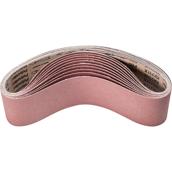 Pferd Coated Belt, Al/Oxd, 4"x36", 80 Grit, 4" W, 36" L, Coated, Aluminum Oxide, 80 Grit - 49376