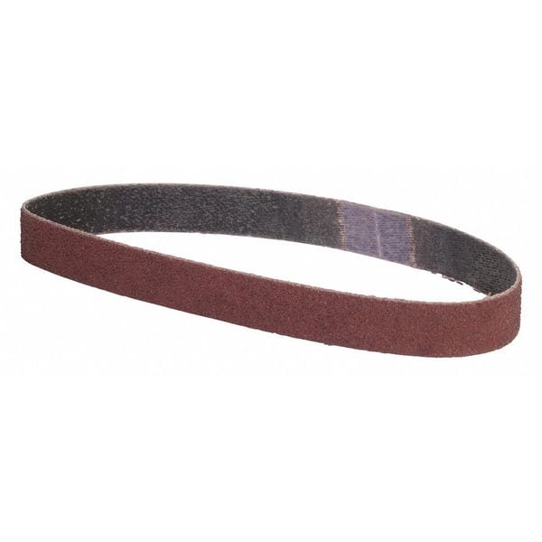 Zoro Select Sanding Belt, 1/2 in W, 18 in L, Coated, Aluminum Oxide, P120 Grit, Medium, XP0998W, Brown - 78072775799