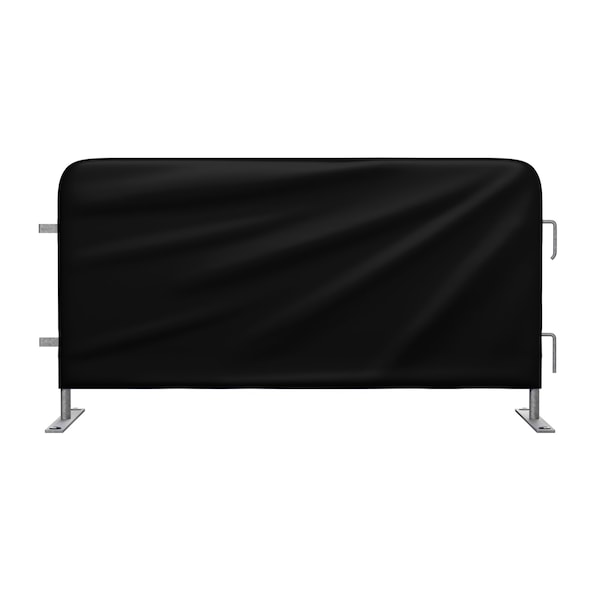 Angry Bull Barricades Heavy Duty Barricade Jacket Covers, Heavy duty rip-stop vinyl, 44 in. Height, 102 in. Length, Black - AB-JACKET-AC85-BK