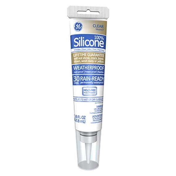 Momentive Perform Material Momentive Perform Material GE500 2.8 oz. 100 Percent Silicone Window & Door Caulk; Clear - 159538